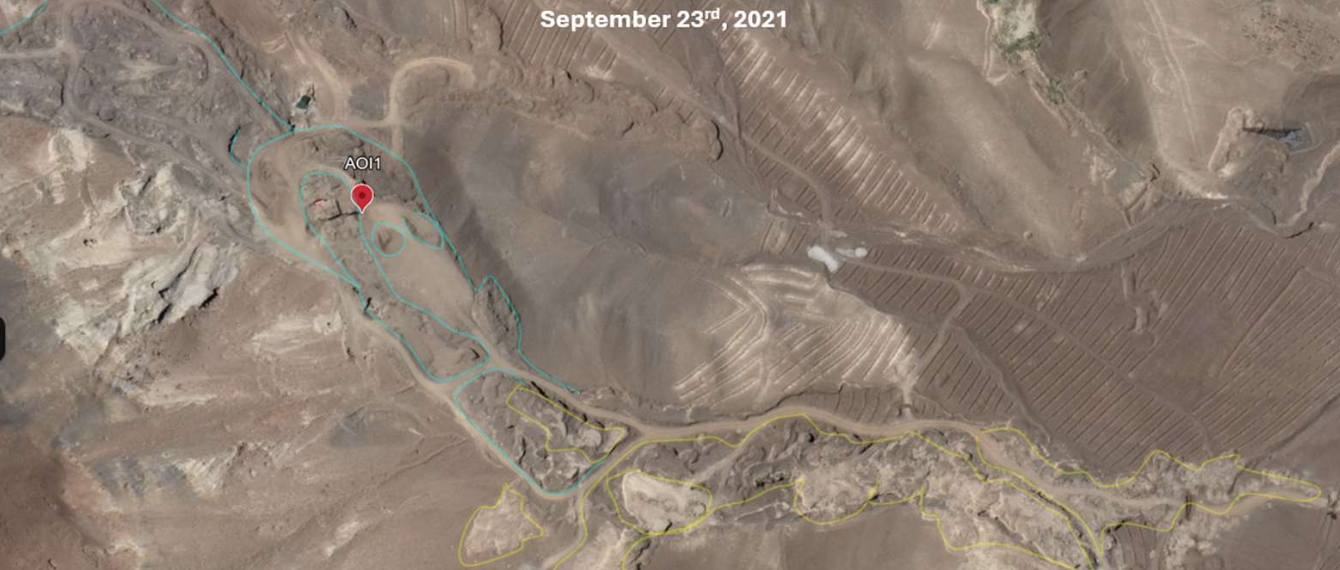 Satellite imagery of the Jabul Saraj areas of interest, Parwan Province